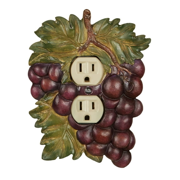 Grape Harvest Realistic Grapes Switchplate Single Outlet