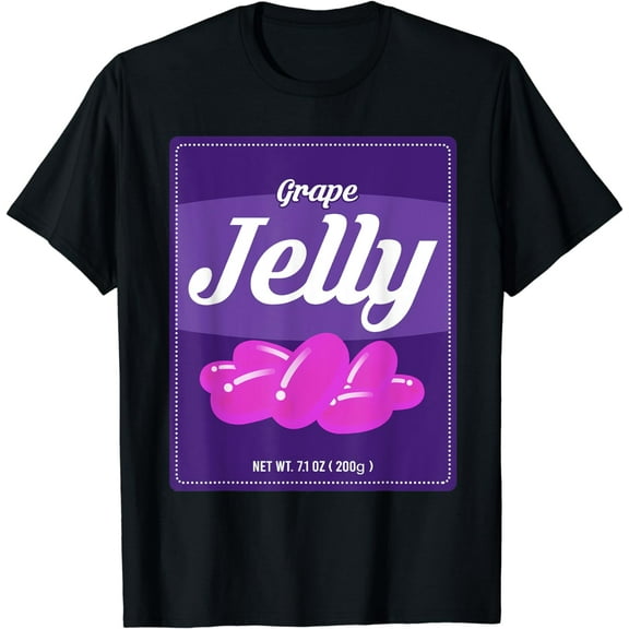 Grape Jelly Bottle Label Condiment Funny Halloween Costume T-Shirt