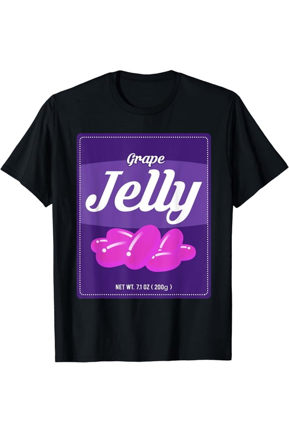 Grape Jelly Bottle Label Condiment Funny Halloween Costume T-Shirt