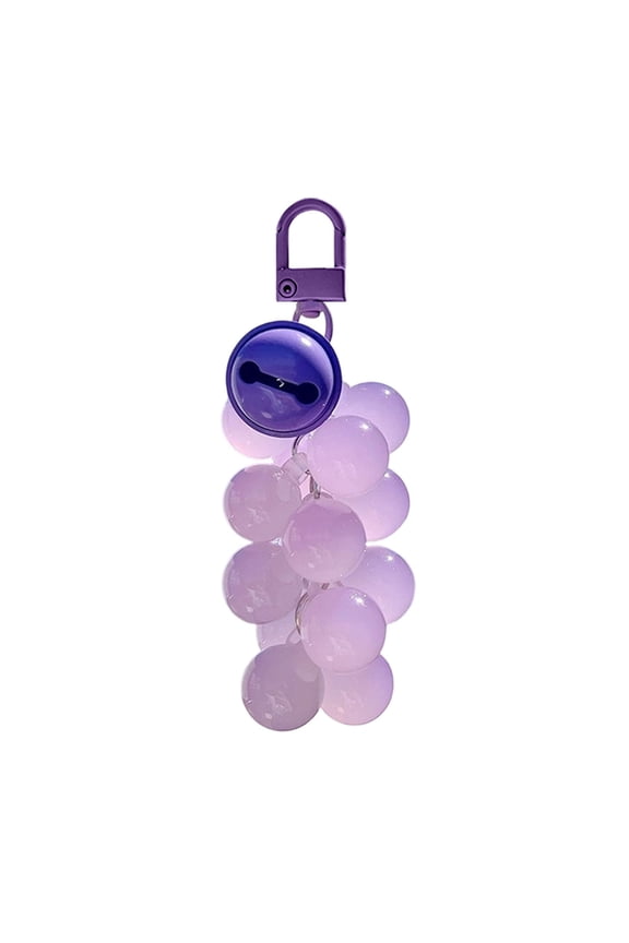 Grape Keychain Color Changing Fruit Beads Functional Pendant Cute Purse Charms Outdoor Handbag Tote Work Garland Wire Decorations Wooden Beaded Carved Doorway Beads