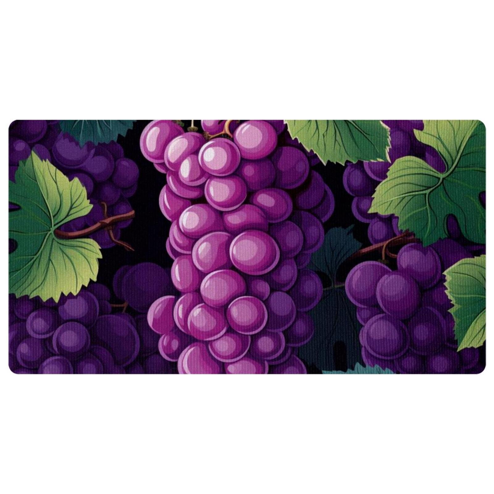 Grape Kitchen Mats and Rugs Absorbent Kitchen Runner Rug for in Front
