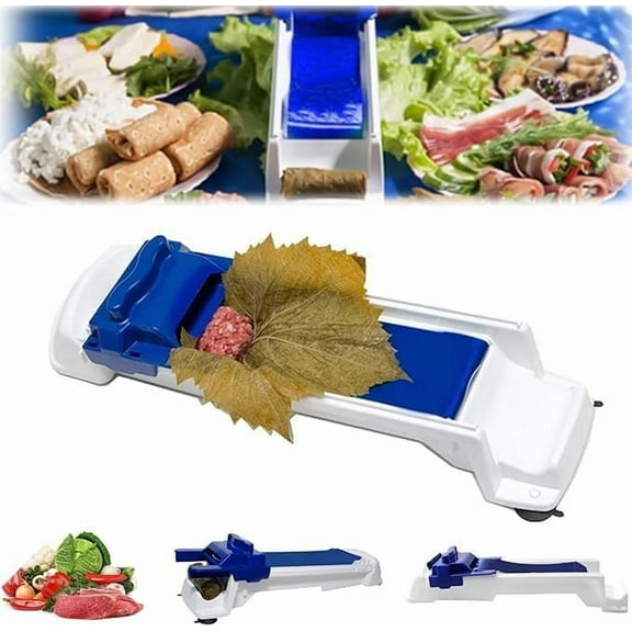Grape Leaves Roller,Grape Leaf Roller Machine,Vegetable Meat Rolling Tool,Cabbage Leaves Roller Machine,Cabbage Leaves Roller Machine,Magic Sushi Roll Maker (1pc), Standard