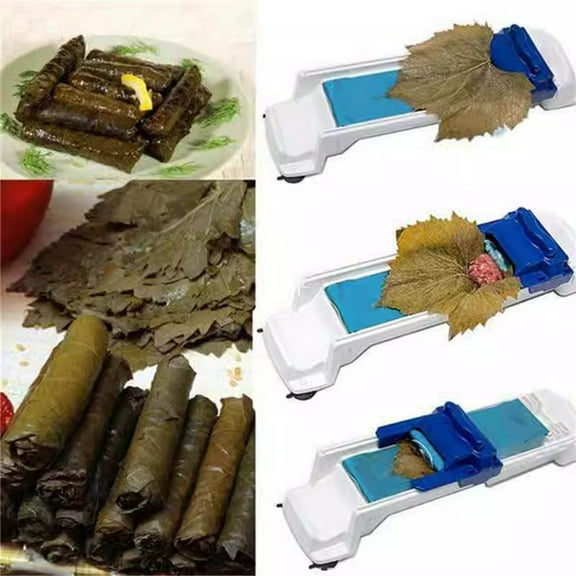 Grape Leaves Roller Machine, Vegetable Meat Rolling Tool, Kitchen DIY Sushi Maker for Beginners,For Stuffed Grape and Cabbage Leaves