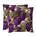 thumbnail image 1 of Grape Luxurious Velvet Decorative Throw Pillow Covers - Set of 2, Unique Patterns, 16x16, 18x18, 20x20 Inches for Home Decor & Gifts, 1 of 6