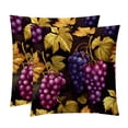 thumbnail image 1 of Grape Luxurious Velvet Throw Pillow Inserts with Unique Patterns - Set of 2 (16x16, 18x18, 20x20 Inches) for Bed, Chair Pillow Covers for Any Occasion, 1 of 6