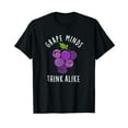 thumbnail image 1 of Grape Minds Think Alike Funny Fruit Pun T-Shirt, 1 of 5