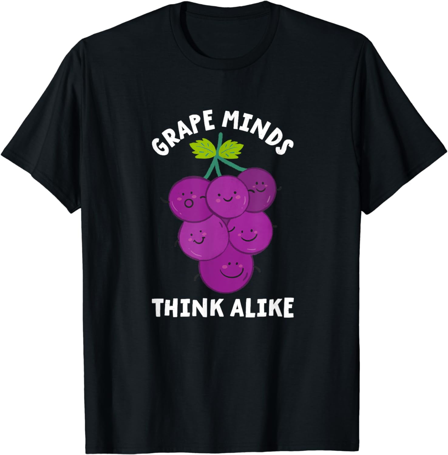 Grape T Grape Minds Think Alike - Funny Fruit T-Shirt - Walmart.com