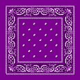 thumbnail image 1 of Grape Paisley Bandanas - Dozen Packed 14x14, 1 of 1