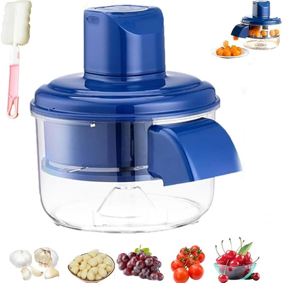 Grape Peeling Machine, Electric Garlic Peeler Machine, 2025 New Automatic Small Fruit Peeling Tool for Elderly, Rechargeable Commercial Smart Fruit Machines for Grapes, Garlic, Tomato, Cherry