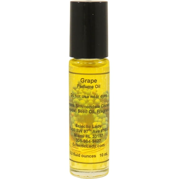 Grape Perfume Oil, 0.3 Oz Portable Roll-On Fragrance
