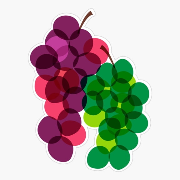 Grape Retro Market Decor Art Vinyl Sticker