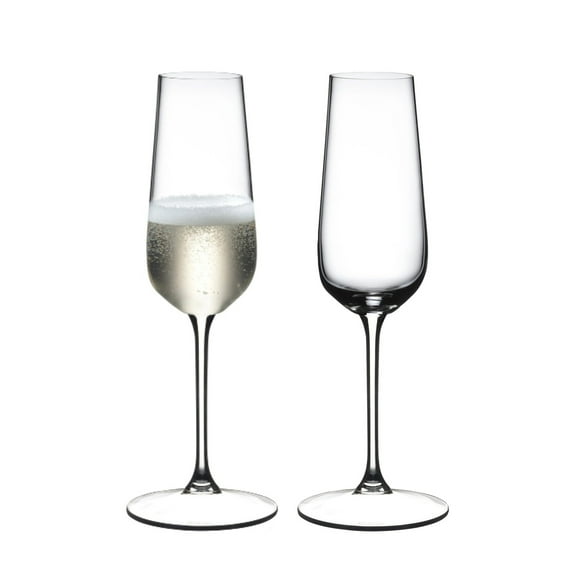 Grape@Riedel Champagne Flute Wine Glass, Set of 2, 8 ounce
