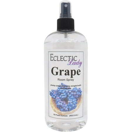 Grape Room Spray by Eclectic Lady, 16 Ounces, Fragrant Aromatic Room Mist For Home, Room, Office