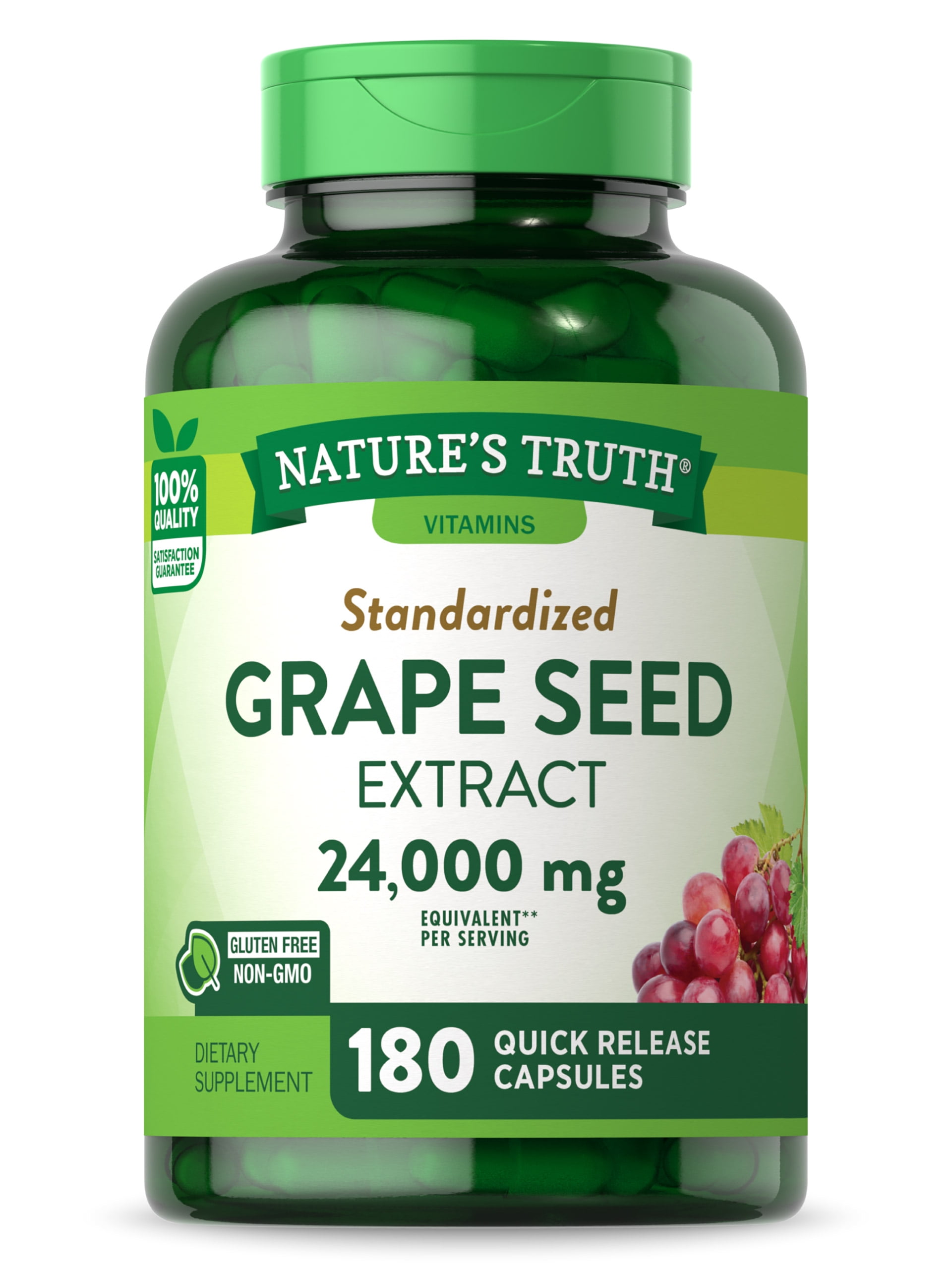 Grape Seed Extract | 24,000mg | 180 Capsules | Standardized