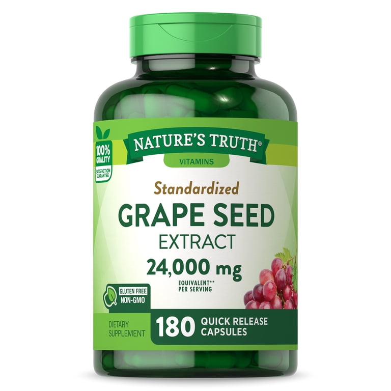 km　grape seed ユニット25-26、28-34、35、36 Grape Seed Extract | 24,000mg | 180 Capsules | Standardized