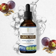 Grape Seed Tincture Alcohol-FREE Extract, Organic Vitis Vinifera Cardiovascular System Health 4 oz