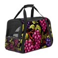 thumbnail image 1 of Grape Sherpa Pet Bag - Durable 900D Oxford Cloth Fabric, 17x10x11.8 in, Nylon Webbing, Airline Approved Dog Carrier - Comfortable and Stylish Travel, 1 of 7