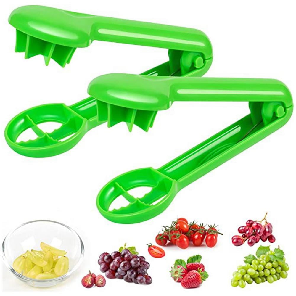 Rapid Slicer - Food Cutter, Slice Tomatoes, Grapes. Non-Slip Gadget Holder  for Slicing all different Foods Easily-Shadow Grey