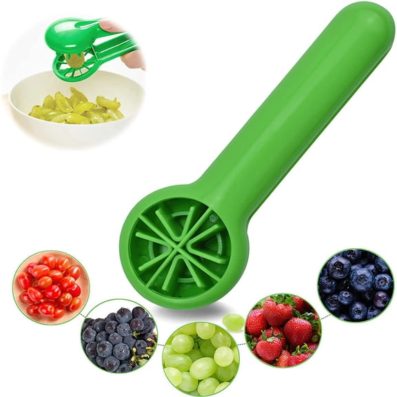 Grape Slicer Multi-Function Fruit and Vegetable Cutting Tool - 1PC Kitchen Gadget for Slicing Grapes, Cherry Tomatoes, and Small Produce for Salads, Snacks, and Meal Prep