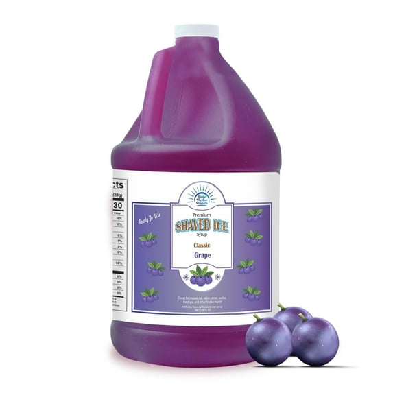 Grape Snow Cone Syrup, 1 Gallon, Made in the USA