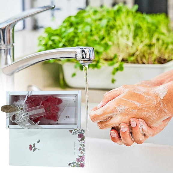 Grape Soap on a Ropes,Strawberry Shaped Soap, Decorative Soaps Bars, Handmade DIY Exquisite Home Decor and Gift Choice for Washing Hands