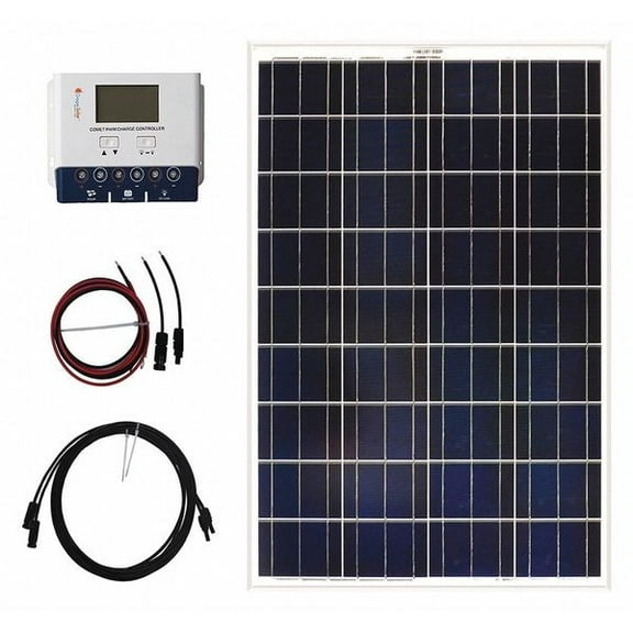 Grape Solar Solar Panel Kit,100 W,1 Panel GS-100-KIT
