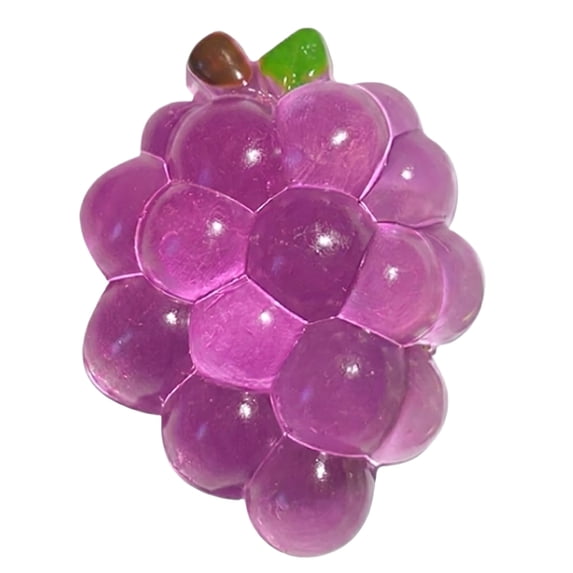Grape Squeeze Toys Stress Relief Fruit Fidget Toy, Slow Rebound Sensory Stress Balls for Office Desk and Portable Relaxation Use