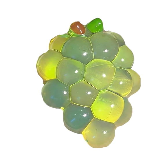 Grape Squeeze Toys Stress Relief Fruit Fidget Toy, Slow Rebound Sensory Stress Balls for Office Desk and Portable Relaxation Use