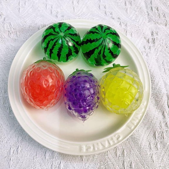 Grape Squishy Squeeze Dough Slow Rising Fruit Stress Ball Soft Novelty Fidget Toys Adults for Classroom Prizes & Party Favors Gift