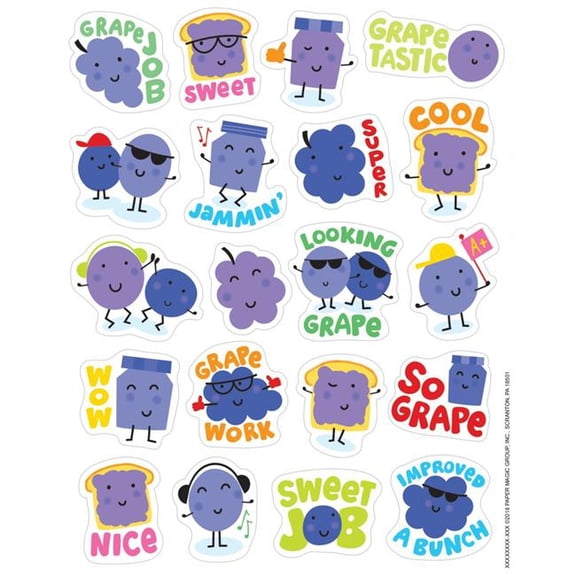 Grape Stickers Scented - Pack of 6