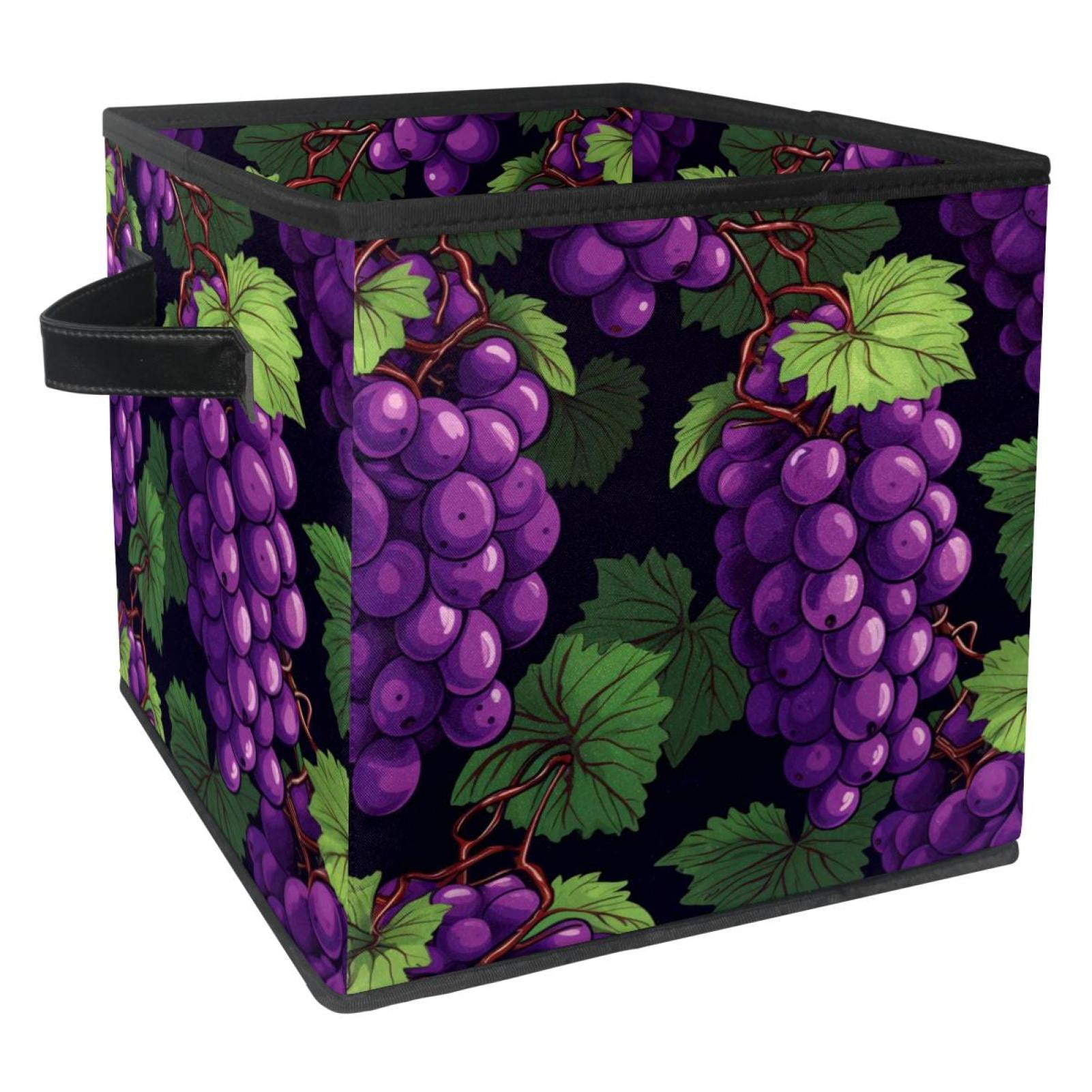 Grape Storage Containers Foldable Basket with Handle, 10.8