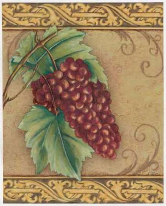 Grape Tapestry I Canvas Art - Susan Osborne (20 x 24)