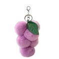 thumbnail image 1 of Cute Grape Backpack Ornament - Small Grape Key Chain Pendant for Accessory Lovers - Unique Fruit Pendant for Style, 1 of 6