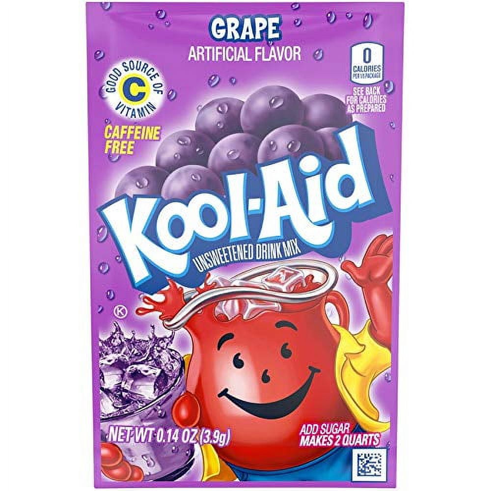 Grape Unsweetened Soft Drink Mix, 0.14 Ounce (Pack of 50)