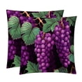 thumbnail image 1 of Grape Velvet Throw Pillow Covers Set of 2 | Unique Patterns in 16x16, 18x18, 20x20 Inches |for Home Decor and Gifts | Includes Pillow Inserts | Throw Pillow Inserts Included, 1 of 6