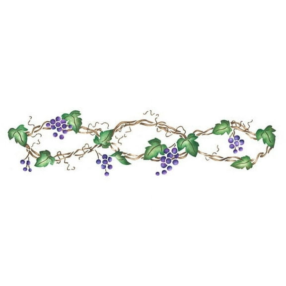 Grape Wall Stencil SKU #2271 by Designer Stencils
