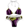 thumbnail image 1 of Grape Women's Bikini Set with Detachable Sponge, Adjustable Strap | 2-Pack, Beachwear, Poolside, Swimsuit., 1 of 6