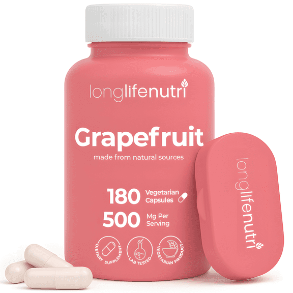 Grapefruit 500mg - 180 Vegetarian Capsules, Daily Energy & Balance