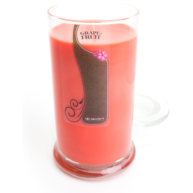 Grapefruit Candle Large Pink 16.5 Oz. Highly Scented Jar Candle