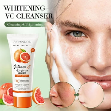 Grapefruit Facial Cleanser Oil Control Brightening Refreshing Moisturising Cleanser Face Wash Cleansing Gel 100ml JunSaiXu Health & Personal Care Clearance Special Offers