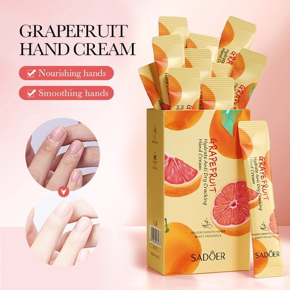 Grapefruit Fragrent Travel Size Portable 4ml Hand Creams X 20pieces for Hand Skin Care Beauty Skin Pack of 20