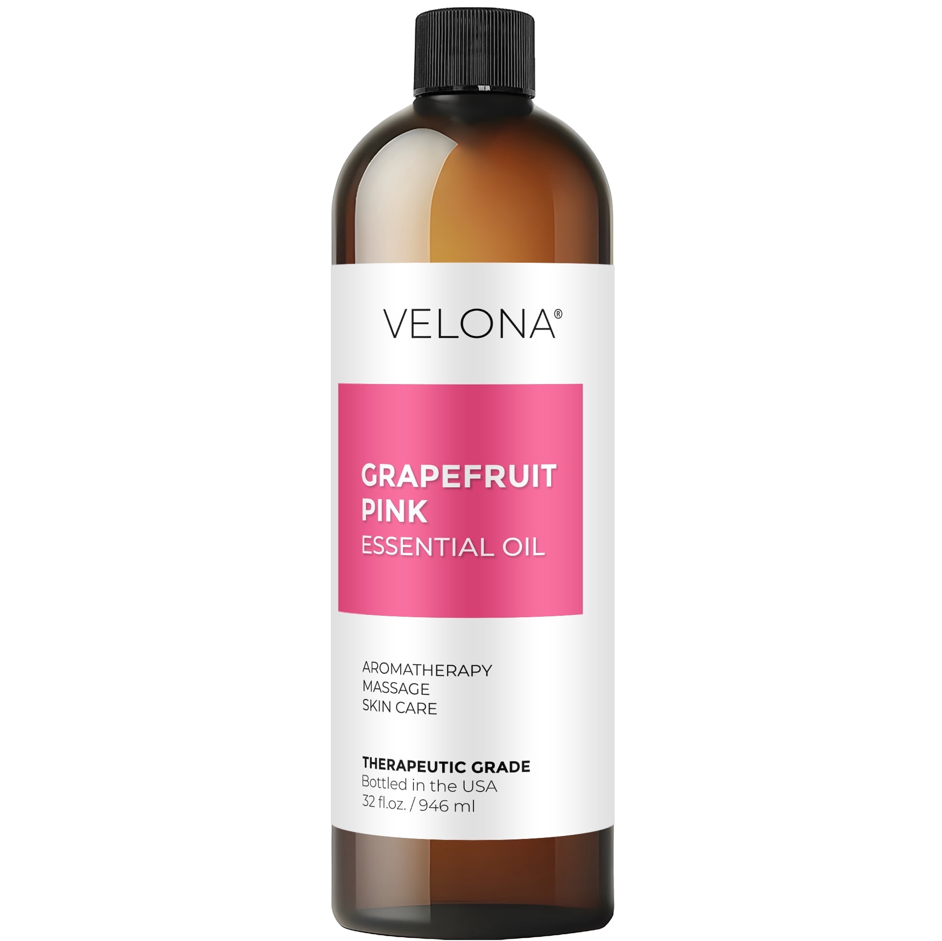 Grapefruit Pink Essential Oil by Velona - 32 oz | Therapeutic Grade for Aromatherapy Diffuser Undiluted