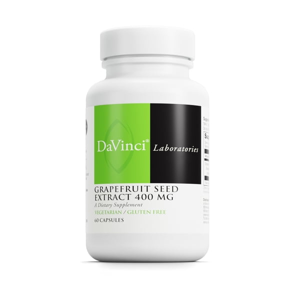 DaVinci Labs Grapefruit Seed Extract 400 mg - Support Digestive Health* - 60 Vegetarian Capsules