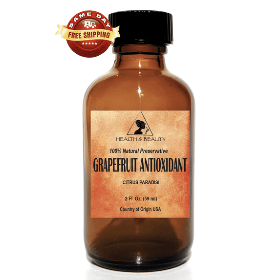 Grapefruit Seed Extract (GSE) Antioxidant Preservative 2.0 oz in Glass Bottle
