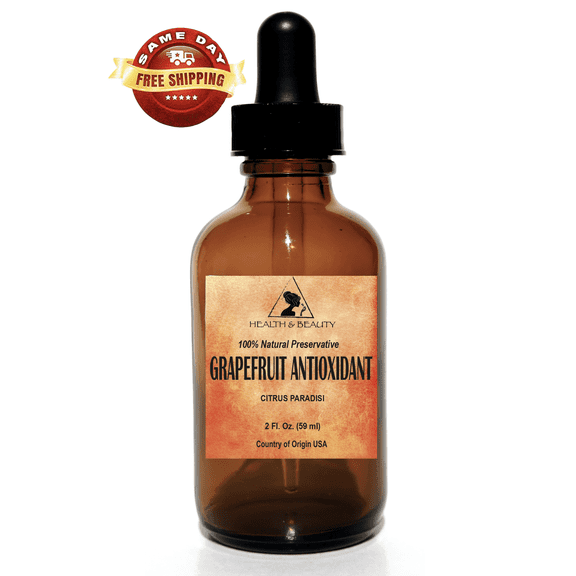 Grapefruit Seed Extract (GSE) Antioxidant Preservative 2.0 oz in Glass Dropper