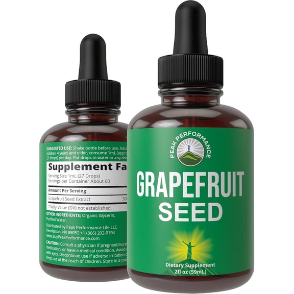Grapefruit Seed Extract Liquid Drops Supplement. Vegan GSE Grapefruit Seed Extract for Women and Men. Zero Sugar, Non Bitter. for Immune, Digestive Support. Gluten Free Oil. Take Orally