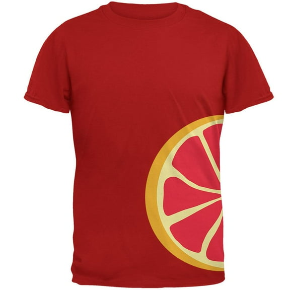 Grapefruit Slice Costume Mens T Shirt Red SM