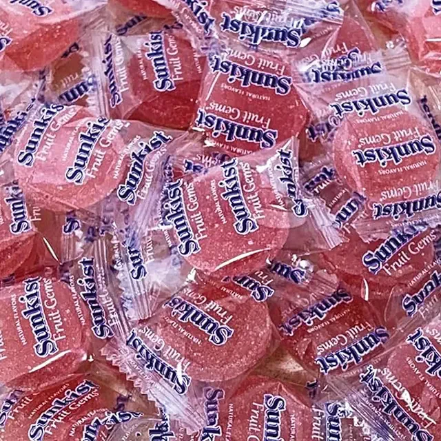 Grapefruit Sunkist Fruit Gems Bulk 1lb Bag. Jelly Fruit Candy, Fruit Chews, Fruit Gummies
