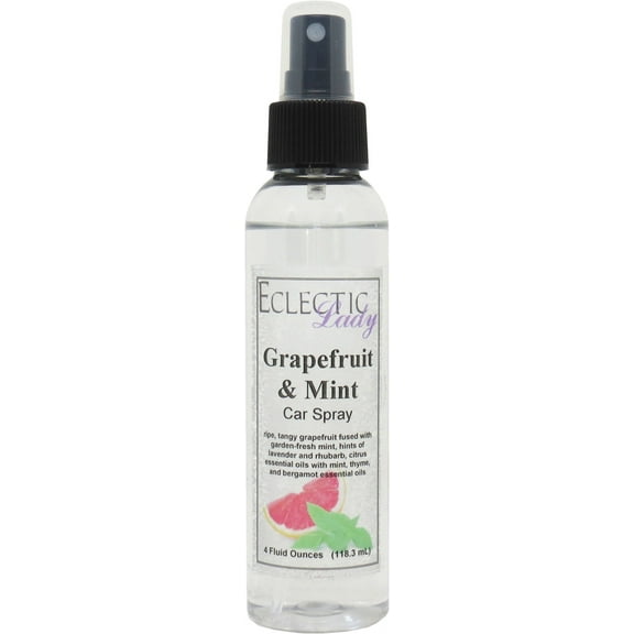 Grapefruit and Mint Car Spray, 2 ounces