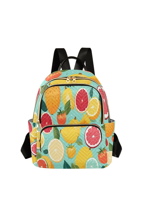 Grapefruits Pears Lemons Travel Laptop Backpack Casual Daypack Lightweight Bookbag Compartment for Business
